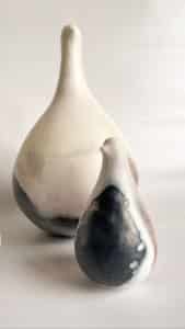 Shellie Chritian Pit Fired Ceramic Birds