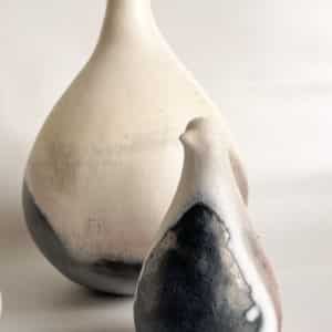 Shellie Chritian Pit Fired Ceramic Birds