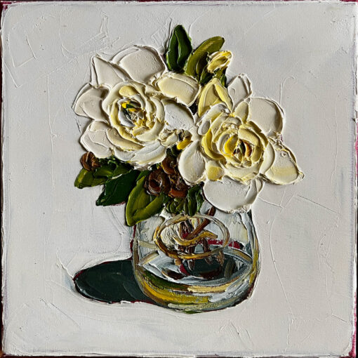 Gardenias in a Norco Jar - Leree Lindsay