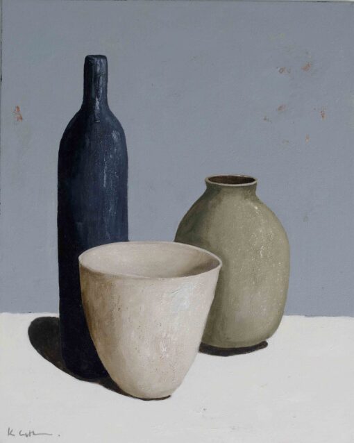 Green Clay Vase - Karin Cutler