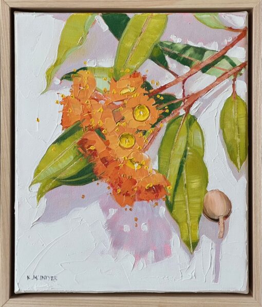 Gum Blossom in coral and orange - Kirsty McIntyre - Image 2