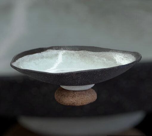Large Black Pebble Platter - Sol Contardo