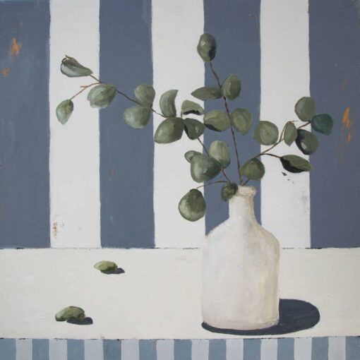 Leaves On Stripes - Karin Cutler