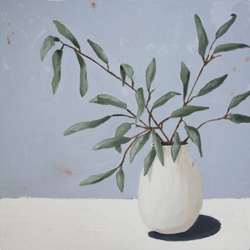 Leaves in a Clay Vase - Karin Cutler