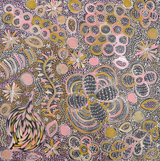 Atnwelarre (Pencil Yam) in My Country - Belinda Golder Kngwarreye