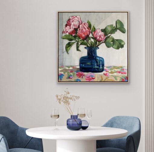 Peonies with Gum Leaf - Alicia Cornwell - Image 2