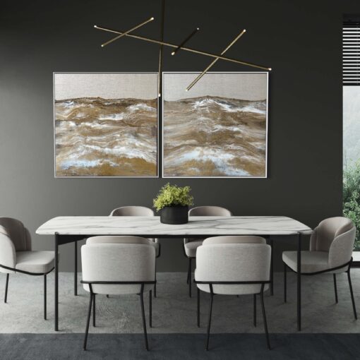 Golden Agate Seas I and II - Martine Vanderspuy - Image 4