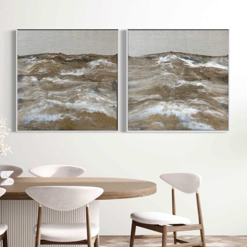 Golden Agate Seas I and II - Martine Vanderspuy - Image 5