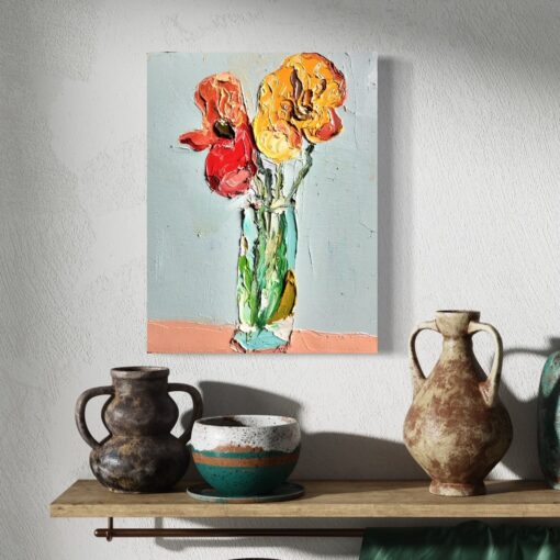 Poppies on Mint - Mia Oatley - Image 2