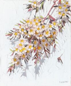 Purple Leaved Tea Tree in Pink and Gold - Kirsty McIntyre