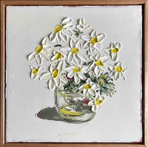 Spring Daisies in a narco jar - Leree Lindsay