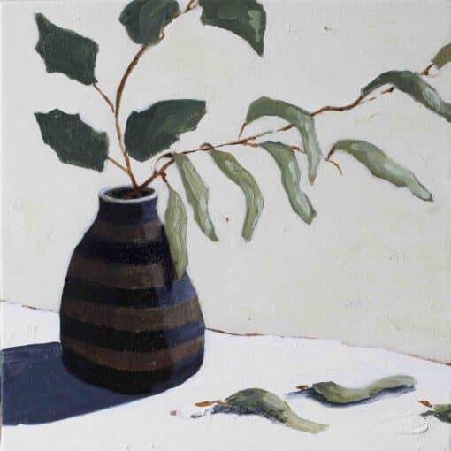 Vase With Leaves - Karin Cutler
