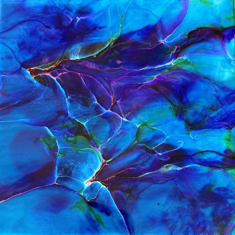 Peacock Waters III - Martine Vanderspuy