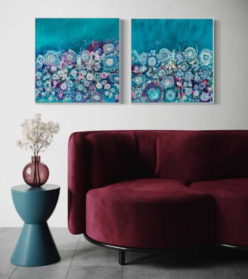 Aqua Coral I - Martine Vanderspuy - Image 2