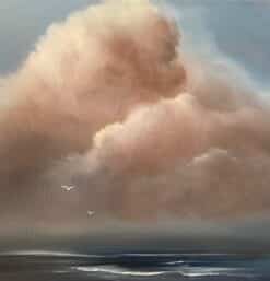 Pink Storm Clouds Over The Sea - Elaine Green