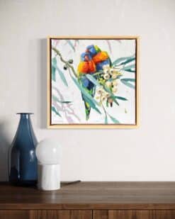 Alternative view of Loving lorikeets with blossom - Kirsty McIntyre
