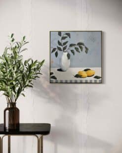 Alternative view of White Vase and Lemons- Karin Cutler