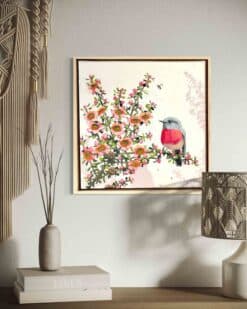 Alternative view of Rose robin with teatree - Kirsty McIntyre