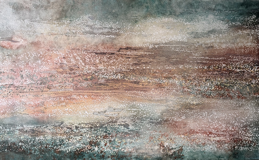 Sunset Over the Rockpool - Martine Vanderspuy