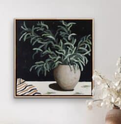 Alternative view of Leaves and Striped Cloth - Karin Cutler