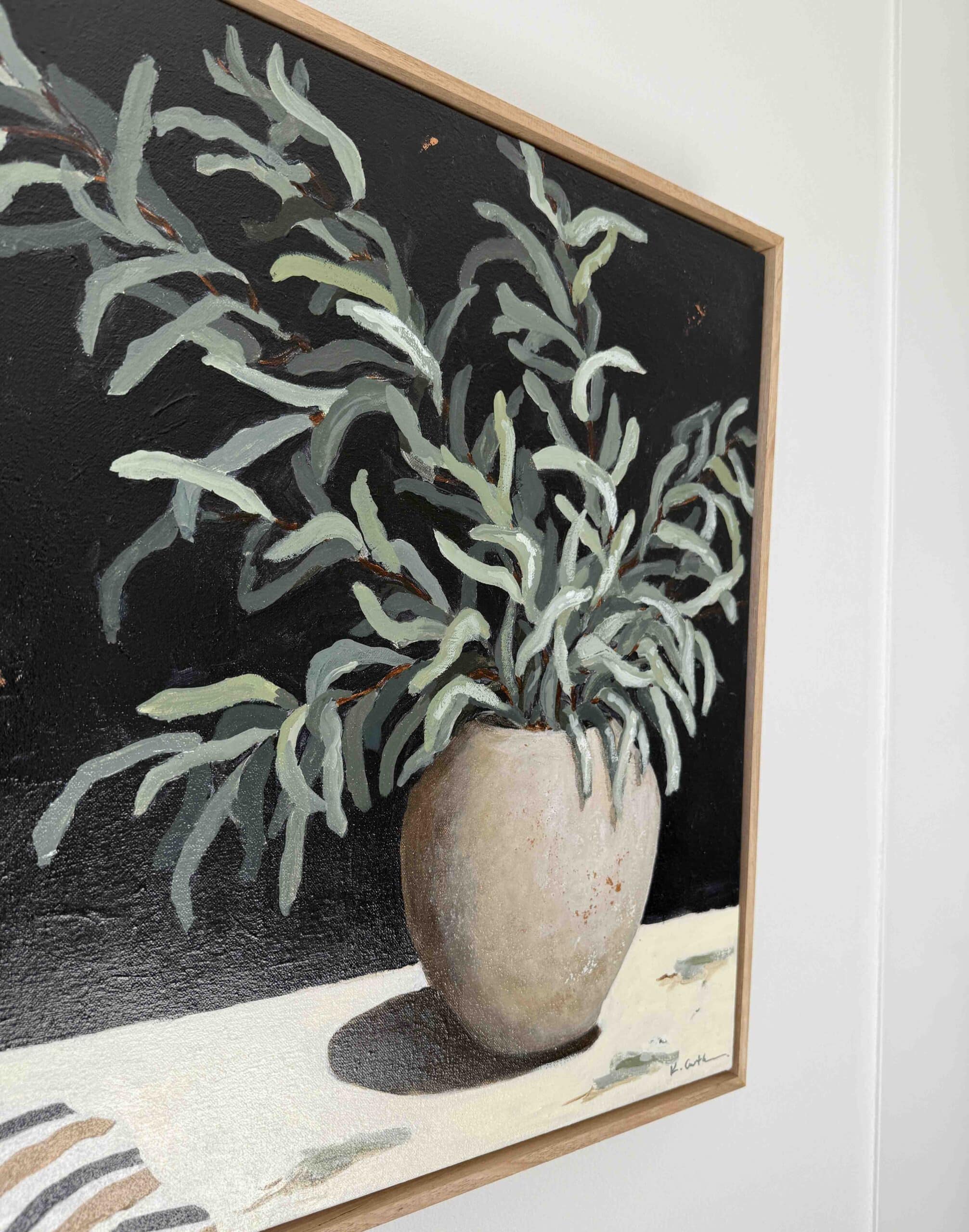 Leaves and Striped Cloth - Karin Cutler - Image 4